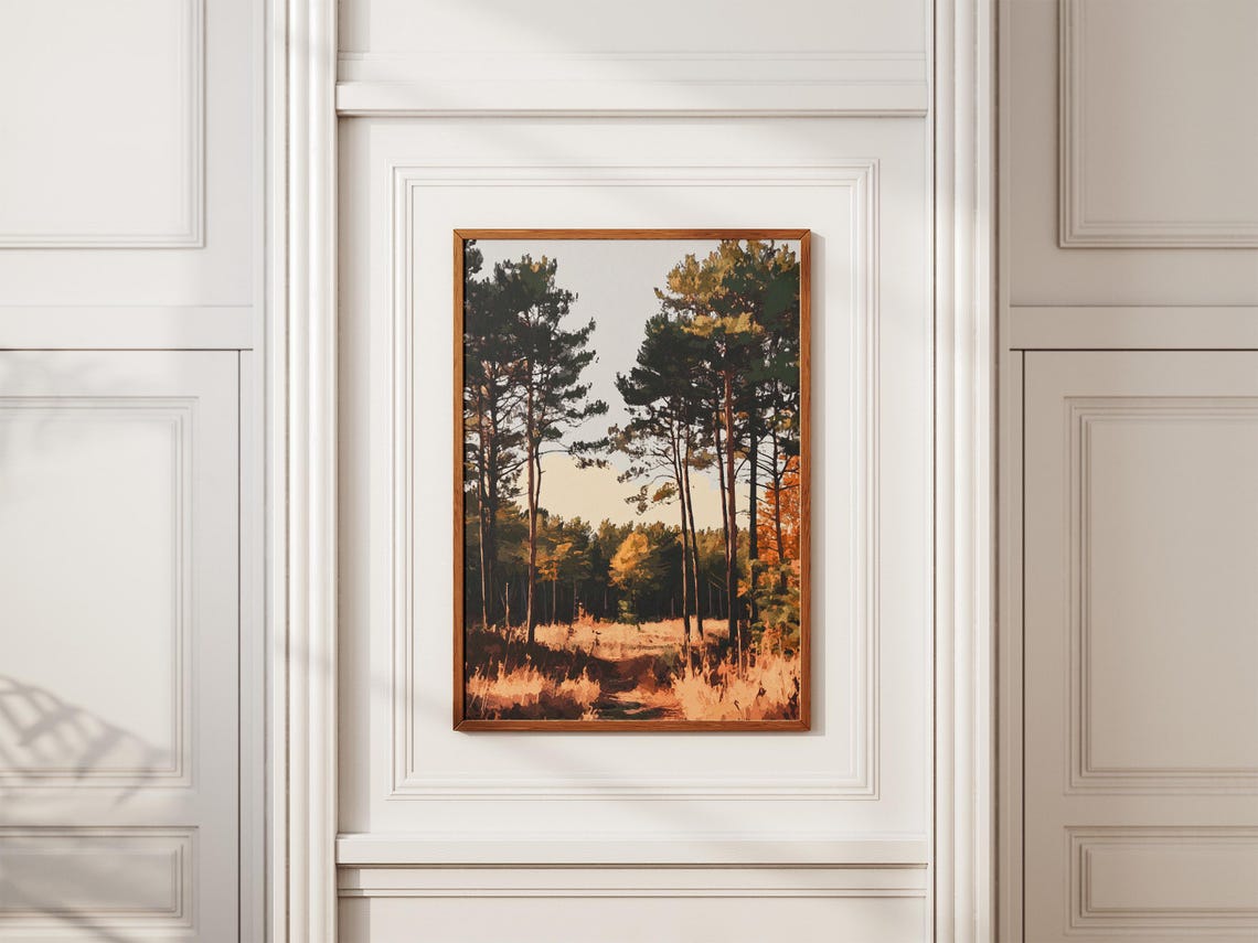 New Jersey Pine Barrens Travel Poster, Tree Landscape - Image 2