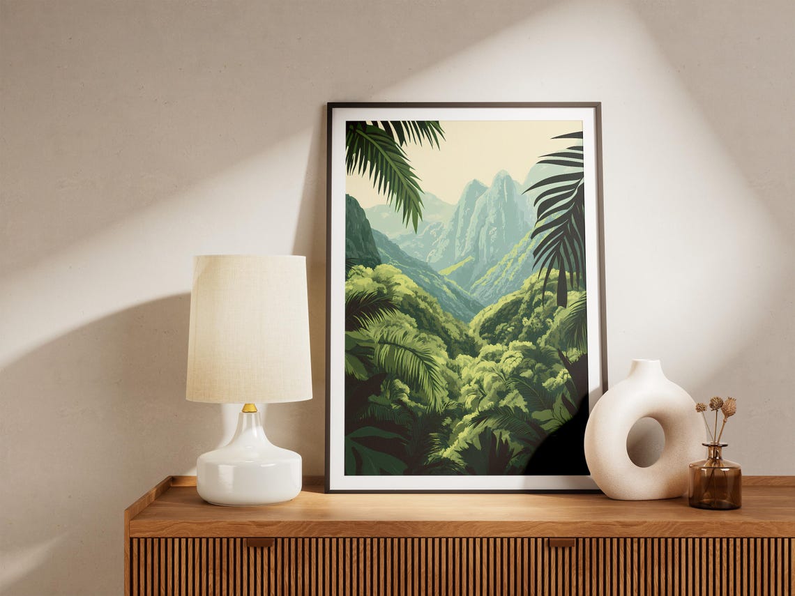Gunung Mulu Limestone Pinnacle Peak Lush Rainforest Malaysia Poster - Image 5
