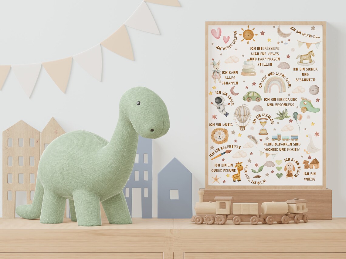 Magical Affirmations For Children Cute Sayings For Positive Thoughts Posters In Sizes A5 A3 - Image 2