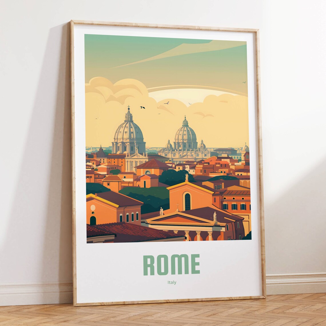 Rome Vintage Travel Poster, Italy City Print - Image 4