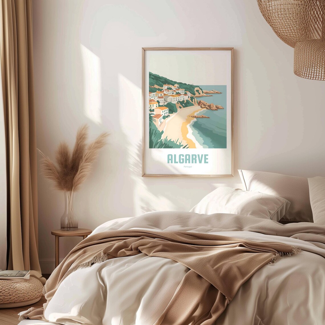 Algarve Poster Vintage Travel Poster Portugal Gift Algarve Wall Art Vacation Art Portugal Print - Image 3