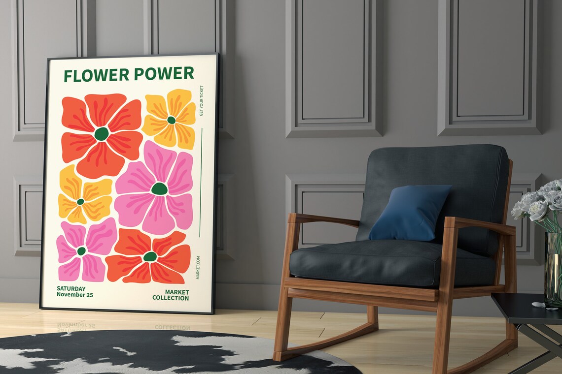 Matisse Colorful Flower Dowland Matisse Print Art Art Prints Matisse Poster - Image 2