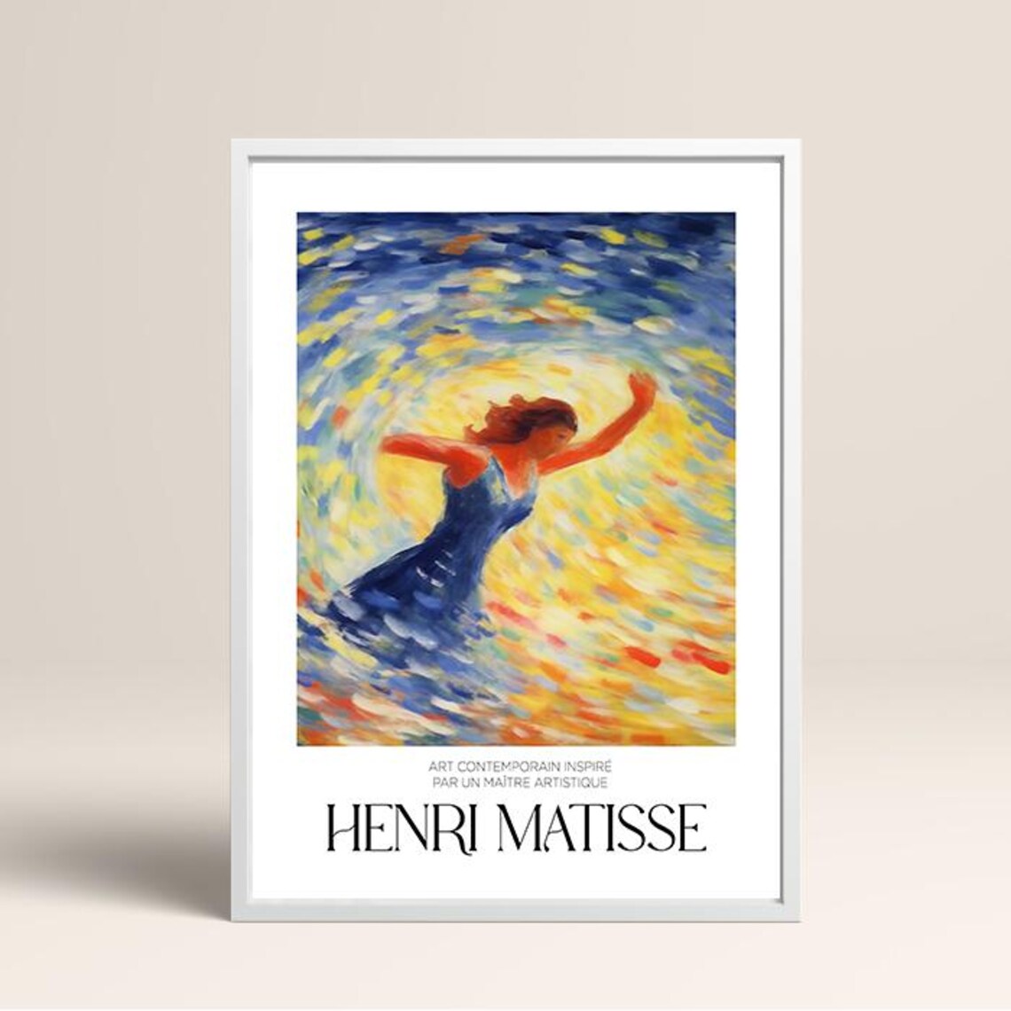 Henri Matisse Dancing Woman Impressionist Color Art Poster Style - Image 3