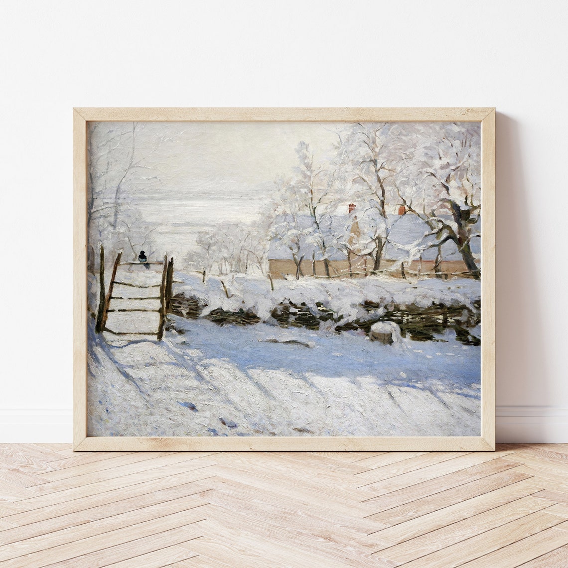 The Magpie By Claude Monet 1860s Oil Painting Wall Art Winter Dcor Art 82 - Image 2