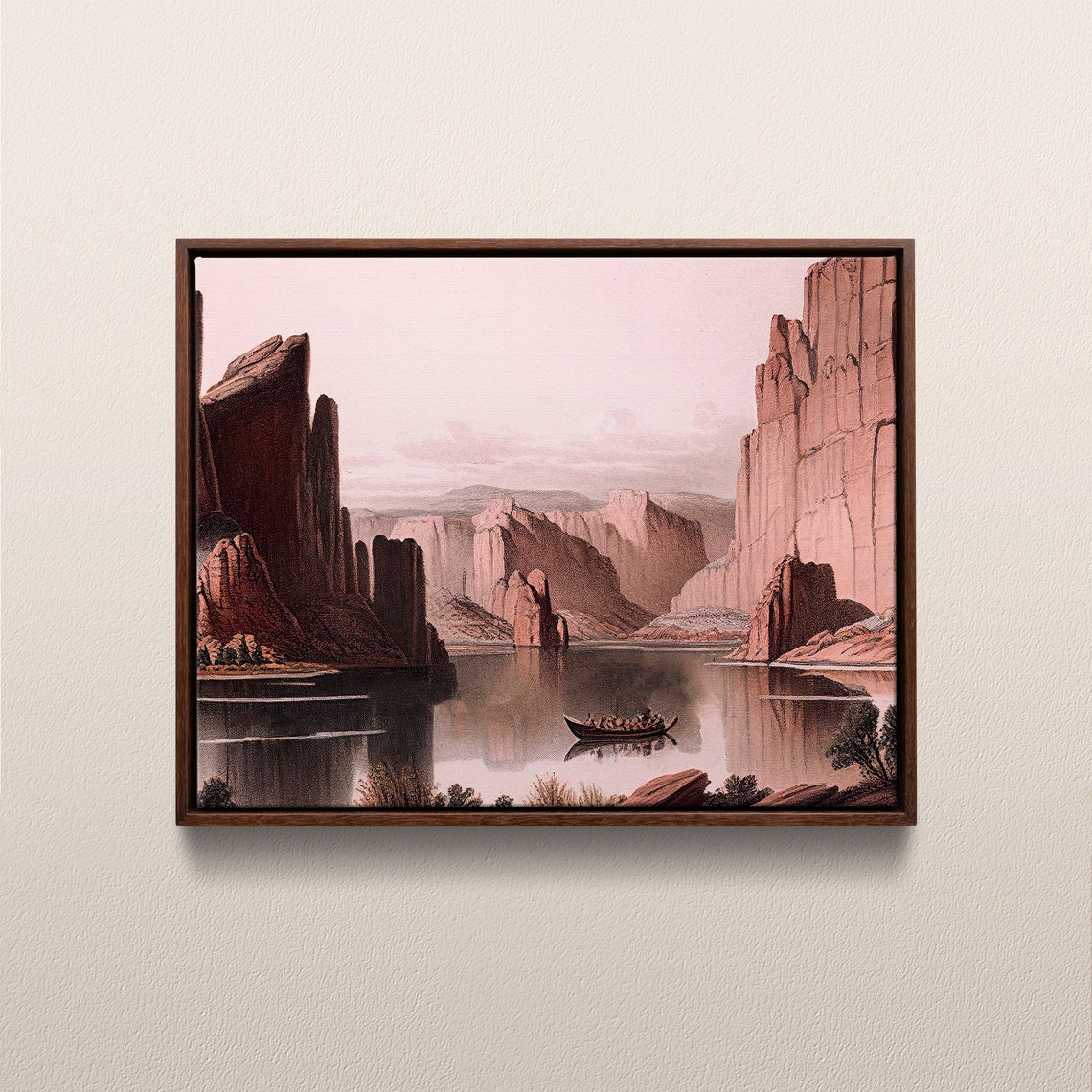 Glen Canyon National Recreation Area Vintage Oil Painting Utah Arizona Usa Instant 164