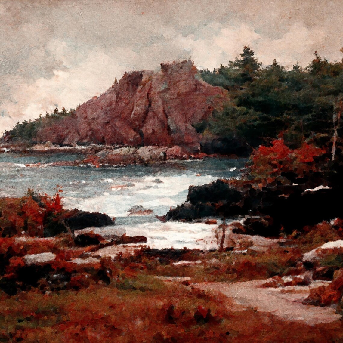 Acadia National Park Maine USA Vintage Landscape - Image 3