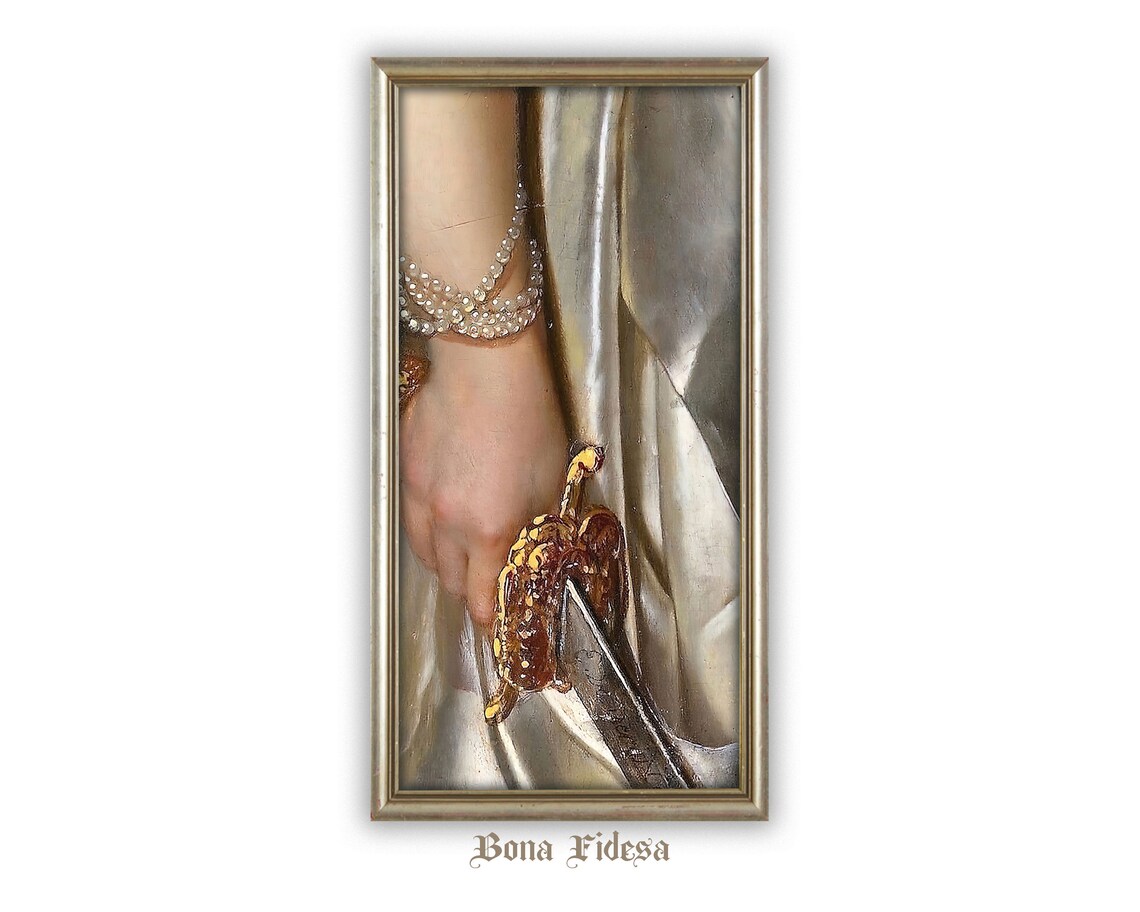 Baroque Woman Portrait Art Print, Eclectic Gallery
