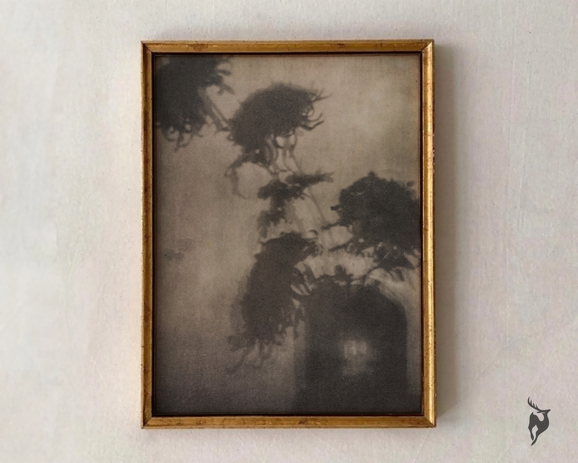 Moody Floral Art Print, Witchy Dark Academia Decor