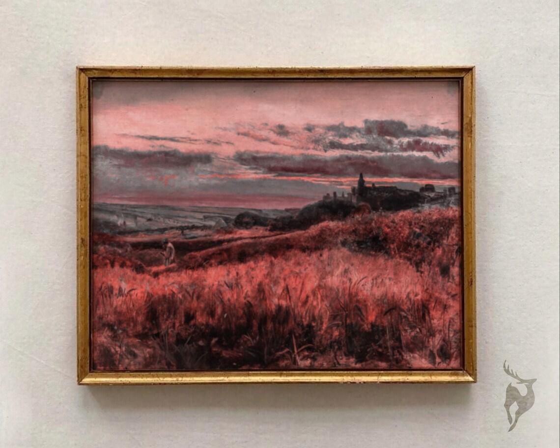 Surreal Landscape Moody Wall Art Print, Vintage