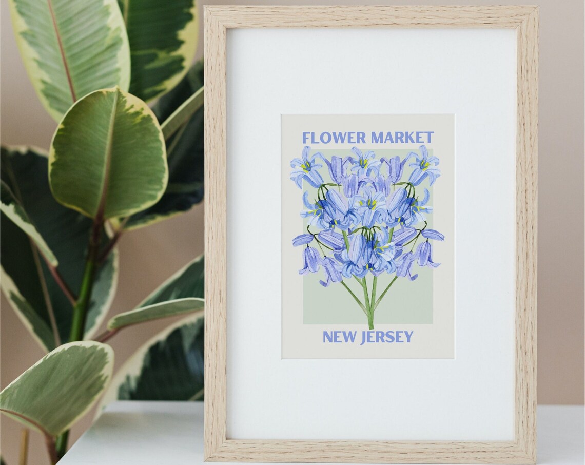 Flower Market New Jersey Violet Floral Print - Image 3