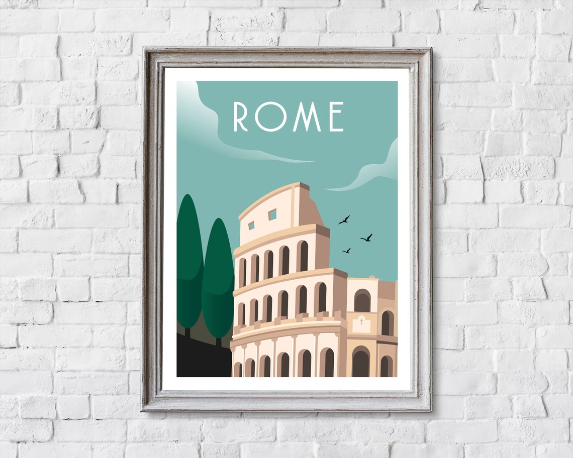 Rome Vintage Travel Poster - Image 2