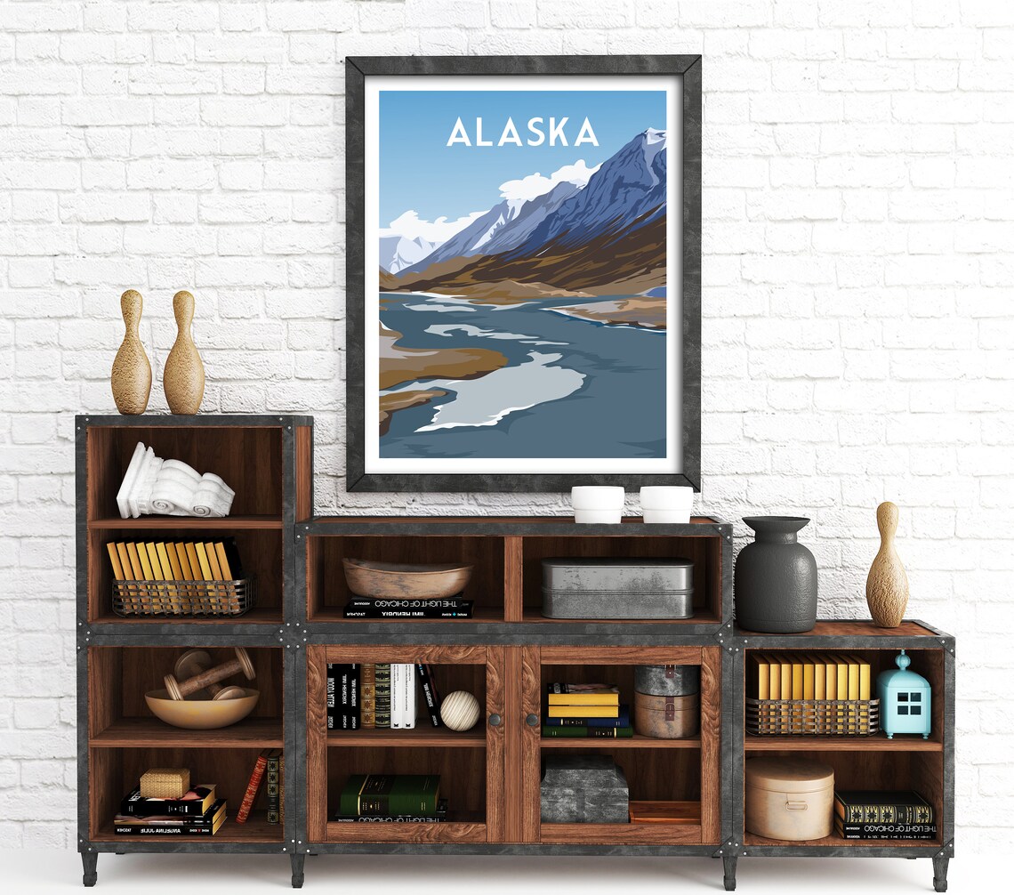 Alaska Vintage Travel Poster, Retro Art Print - Image 2