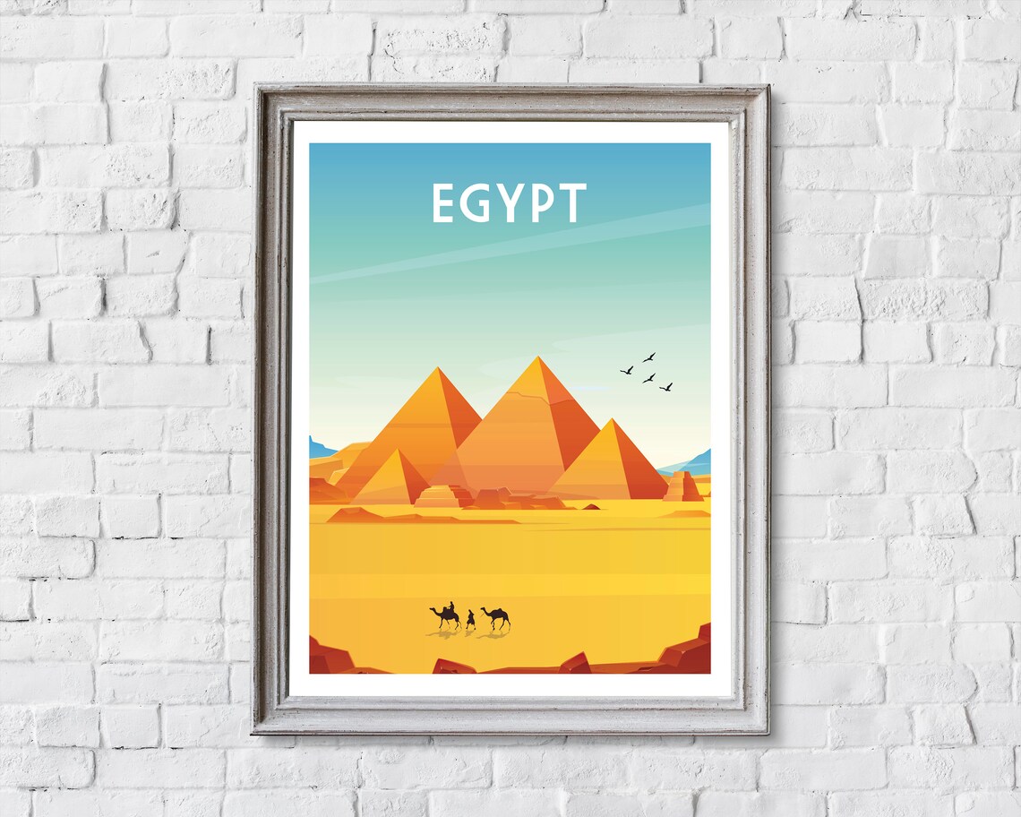 Cairo Retro Egypt Travel Poster, Wall Art Print - Image 2