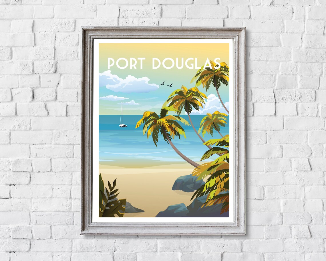 Port Douglas Australia Travel Poster, Travel Print - Image 2