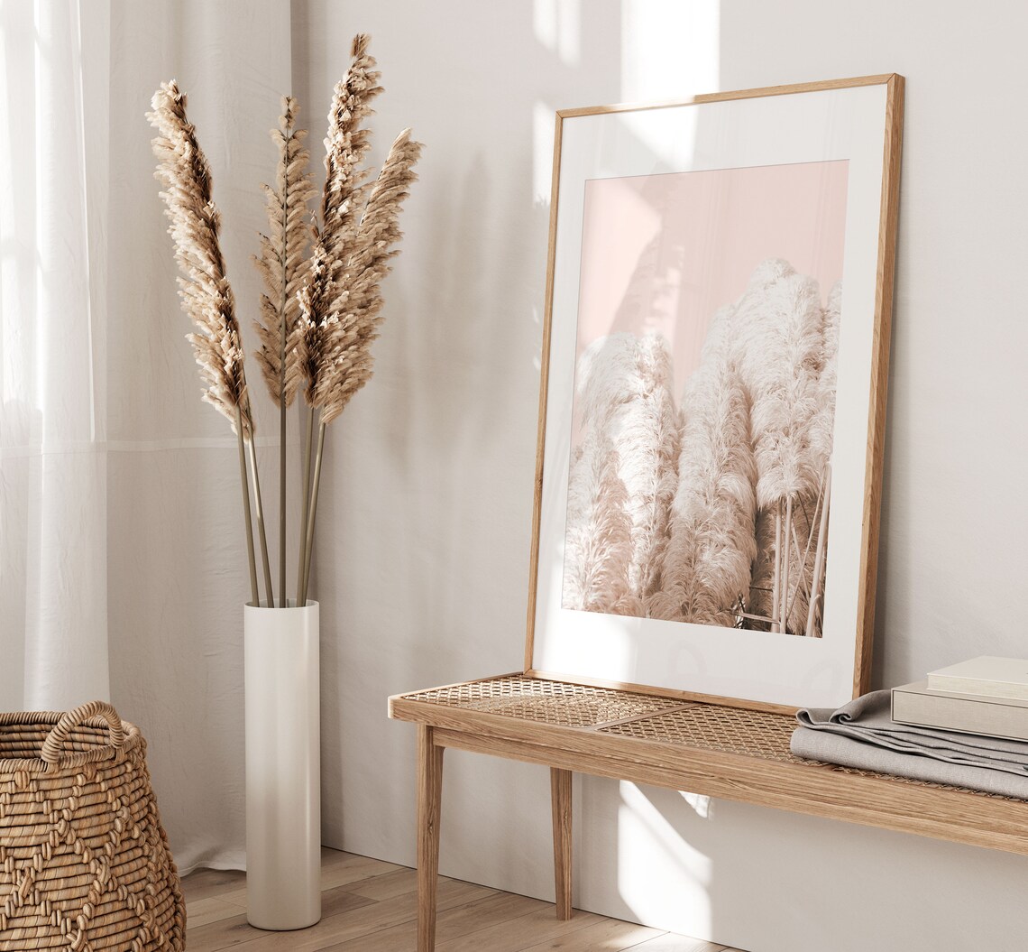 Desert Pampas Grass Print, Farmhouse Wall Art - Image 2