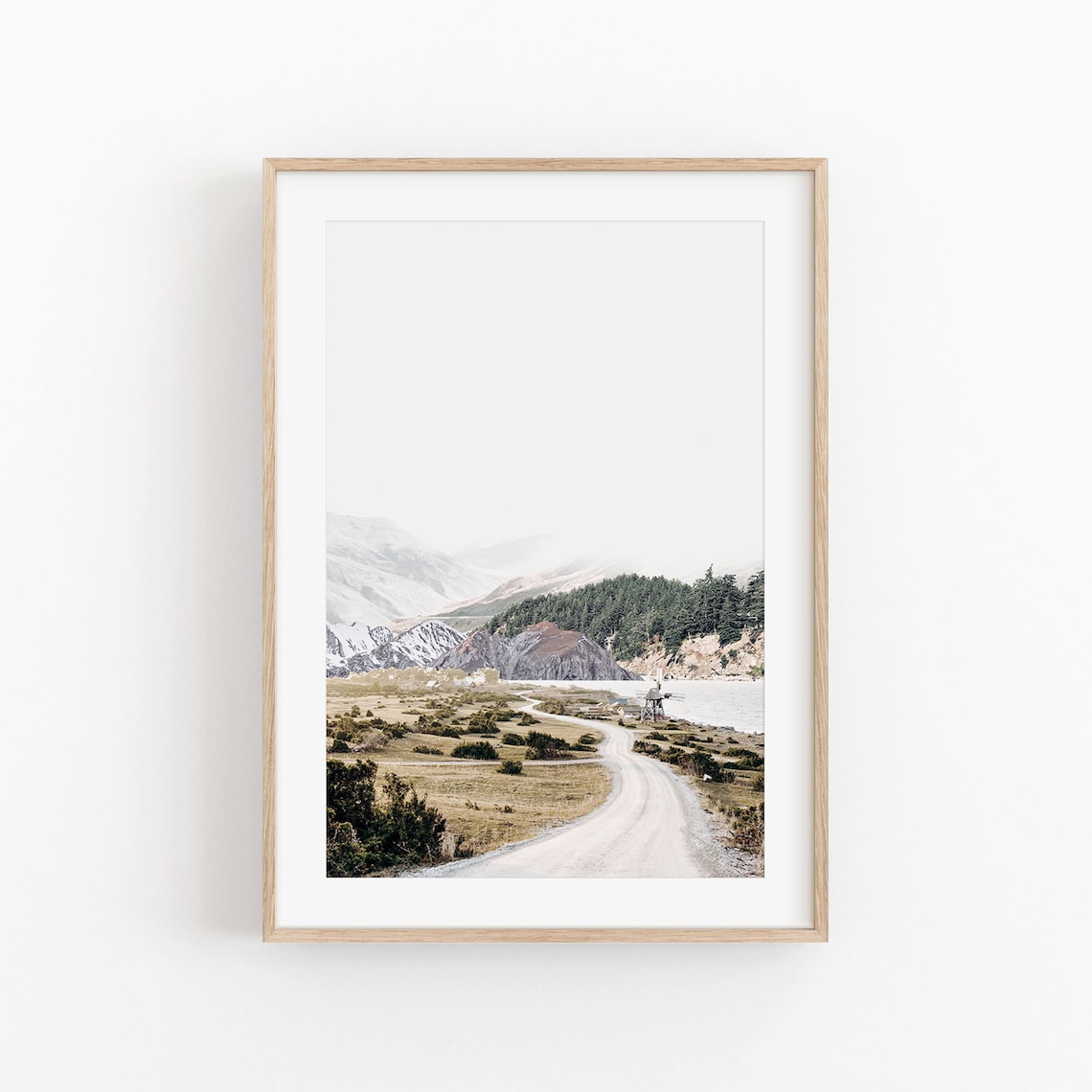 Mountain Modern Minimalist Travel Wall Art Print
