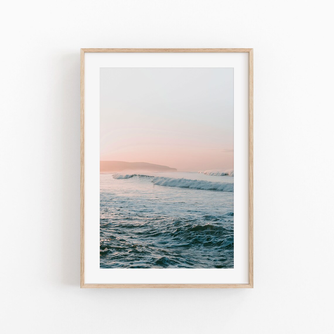 Beach Modern Minimalist Art Print, Ocean