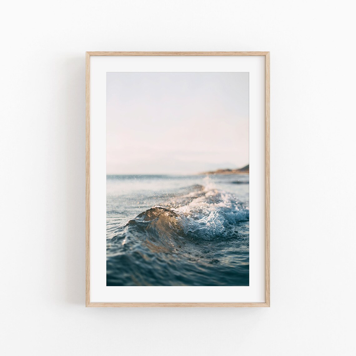 Beach Print, Pastel Modern Minimalist Poster