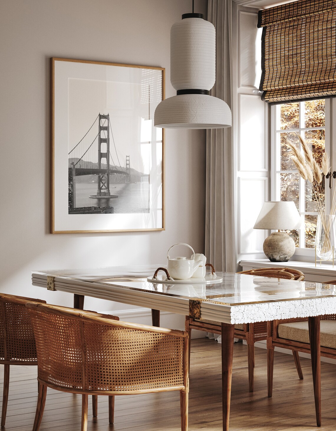 San Francisco Bridge Black and White Travel Poster - Image 2
