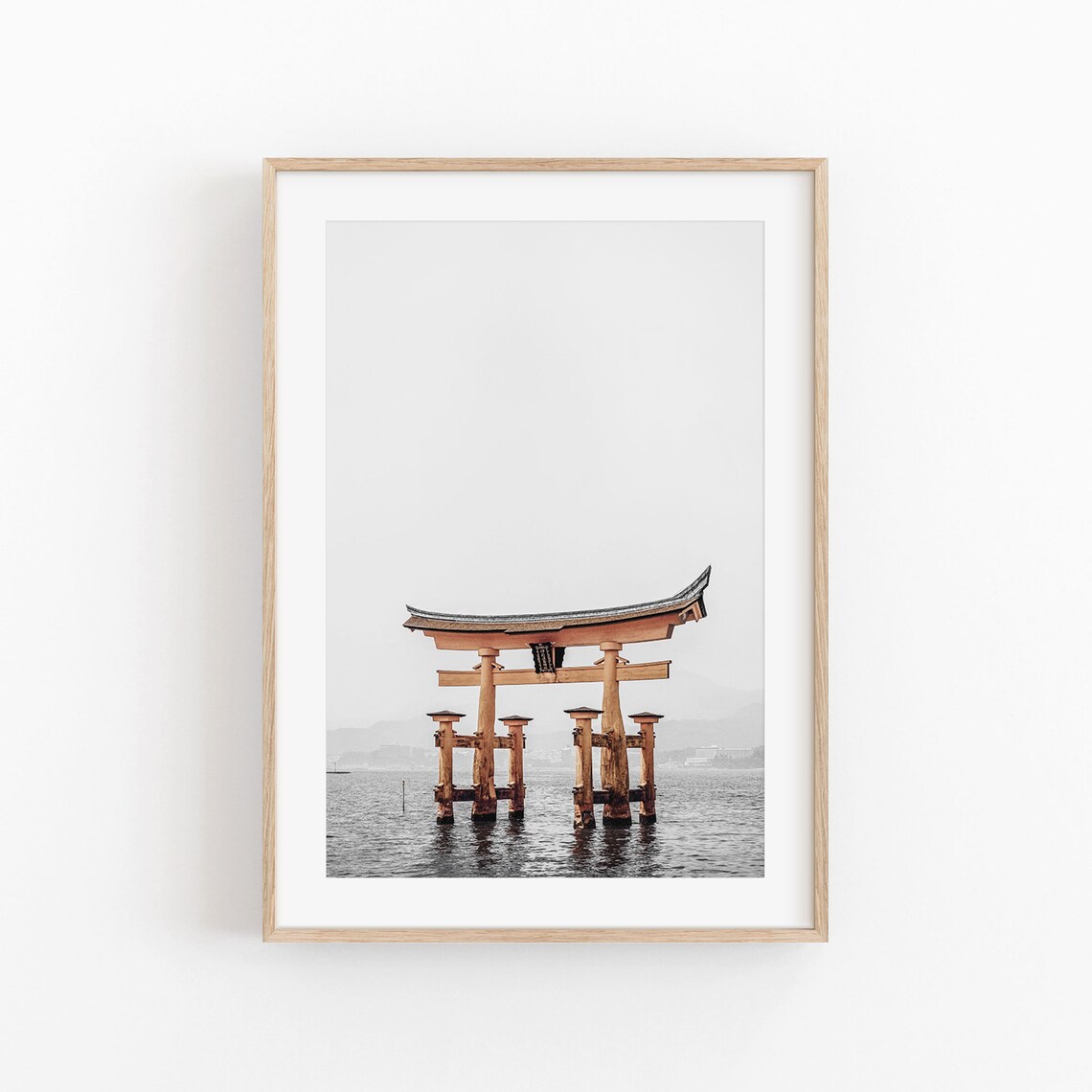 Itsukushima Shrine Japan, Modern Minimalist Poster