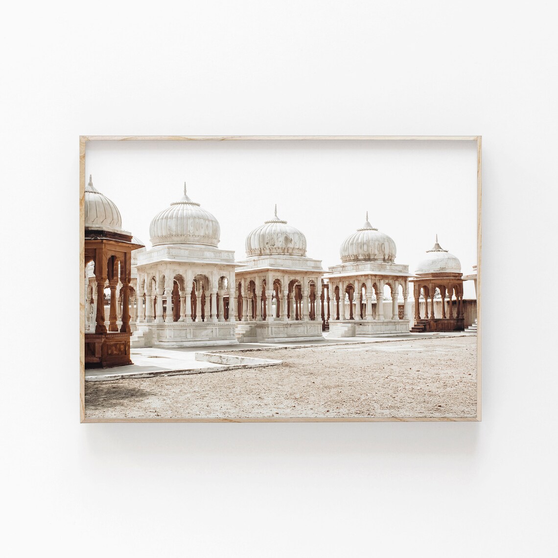 India City Print, Temple Decor Travel Poster
