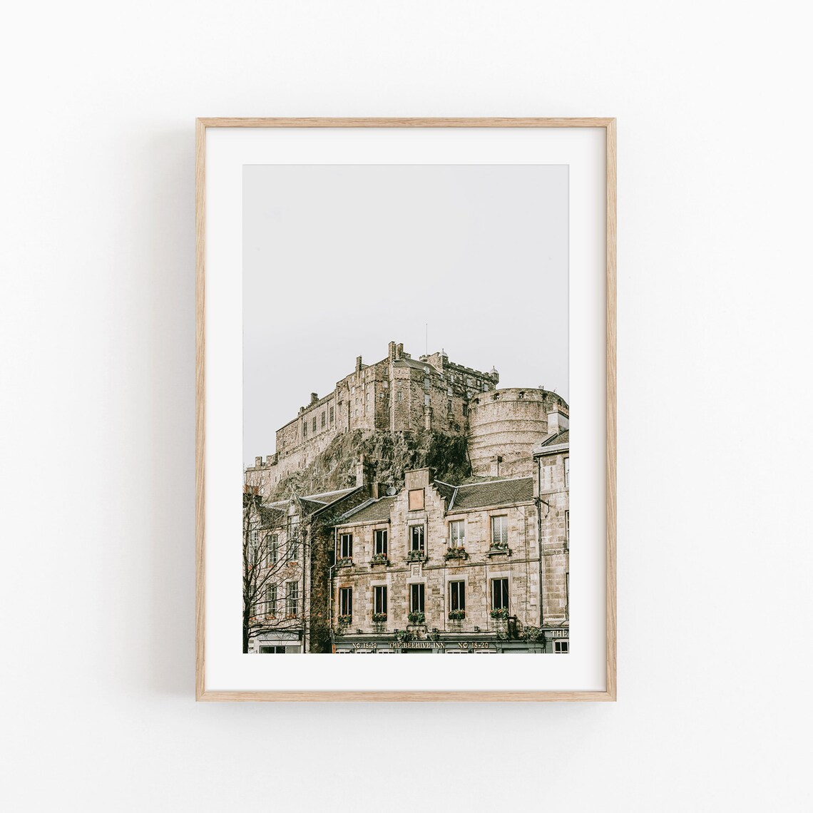 Edinburgh City View, Travel Poster Art Print