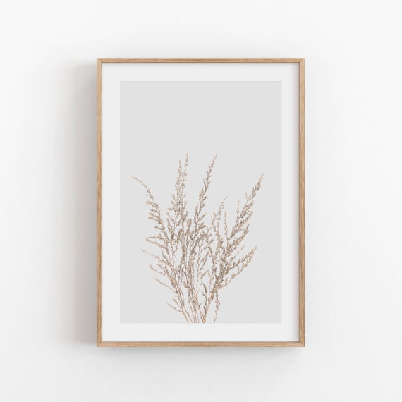 Wild Grass Poster, Farmhouse Botanical Decor