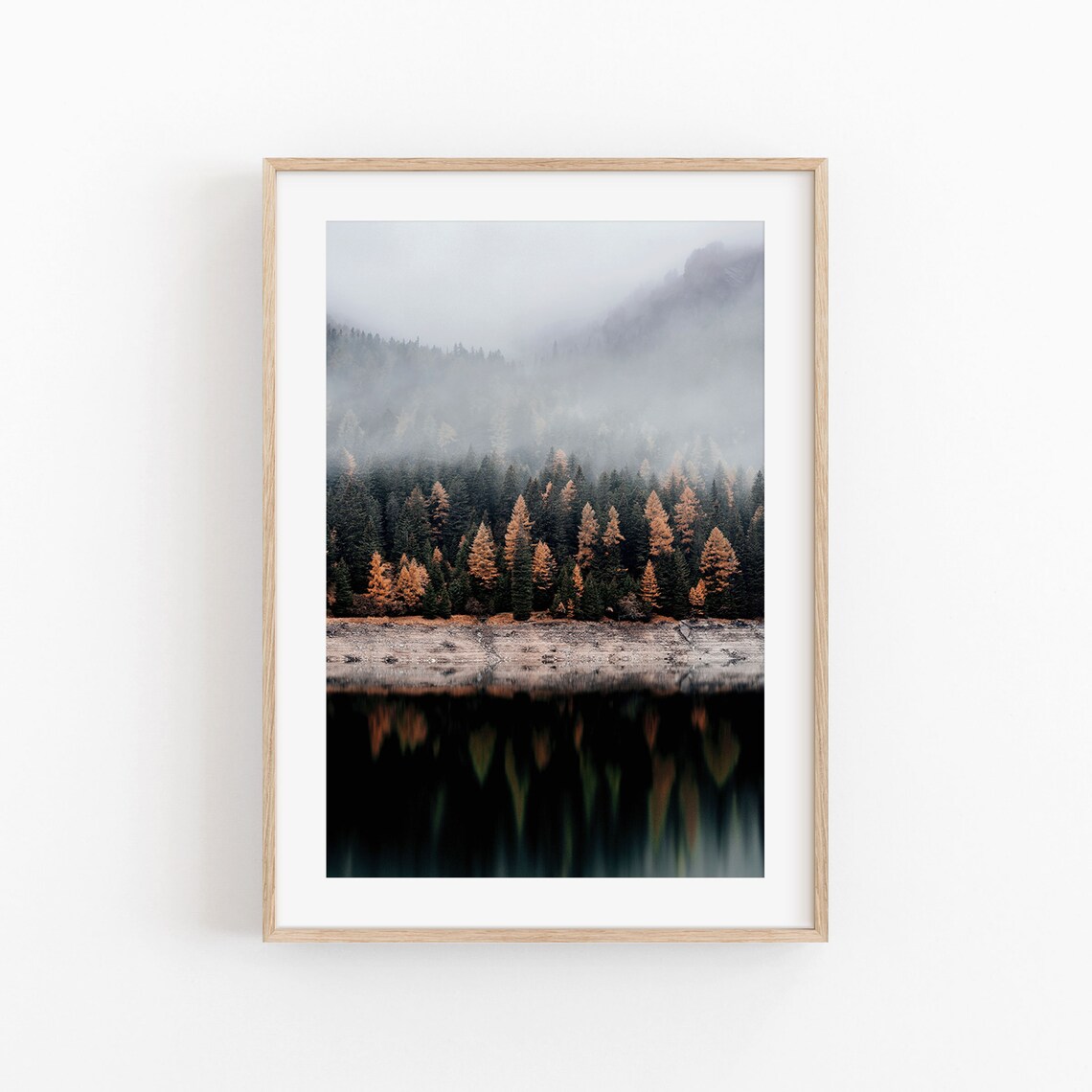 Wild Nature Print, Neutral Farmhouse Landscape