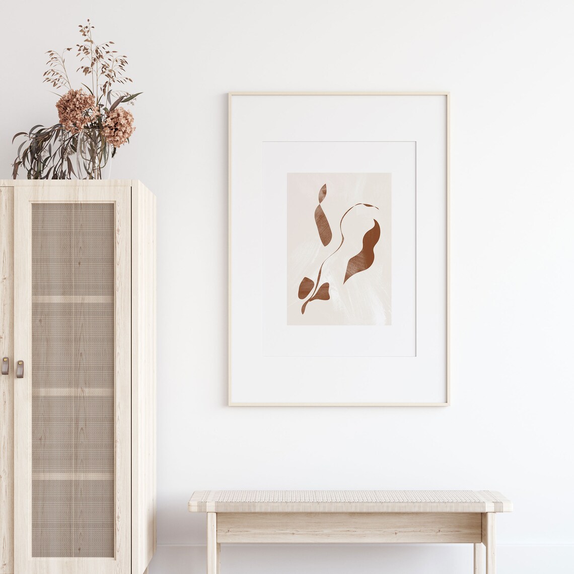 Boho Geometric Line Art Print, Scandinavian Style - Image 2