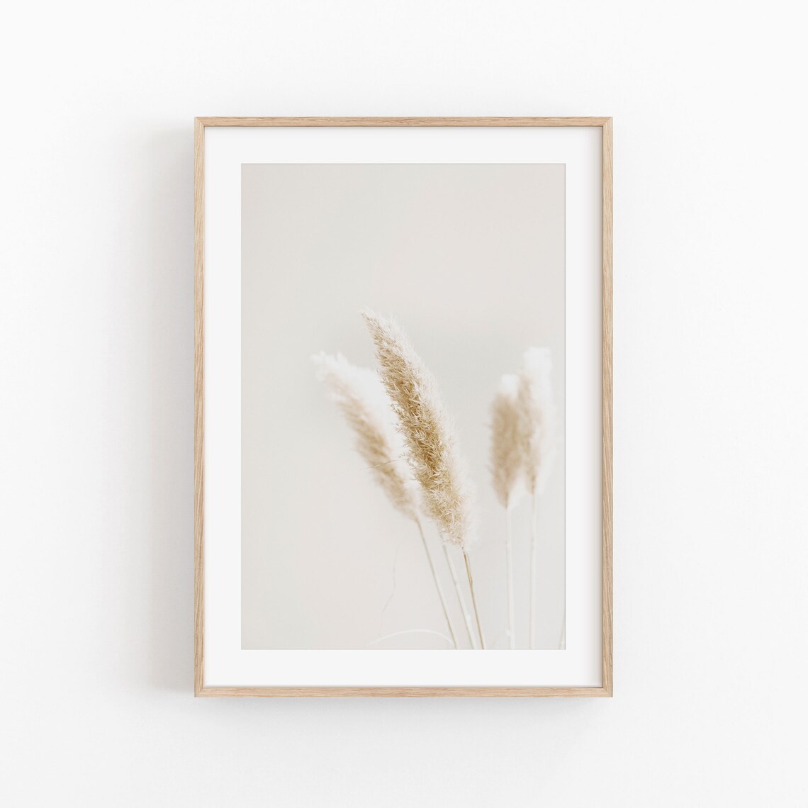 Pampas Grass Print, Farmhouse Rustic Wall Art