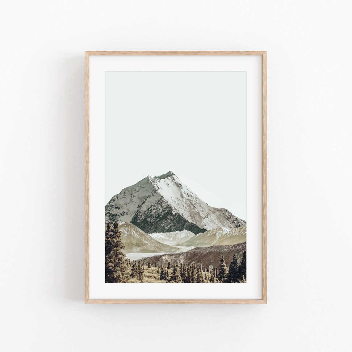 Mountain Art Print, Modern Minimalist Nature - Image 3