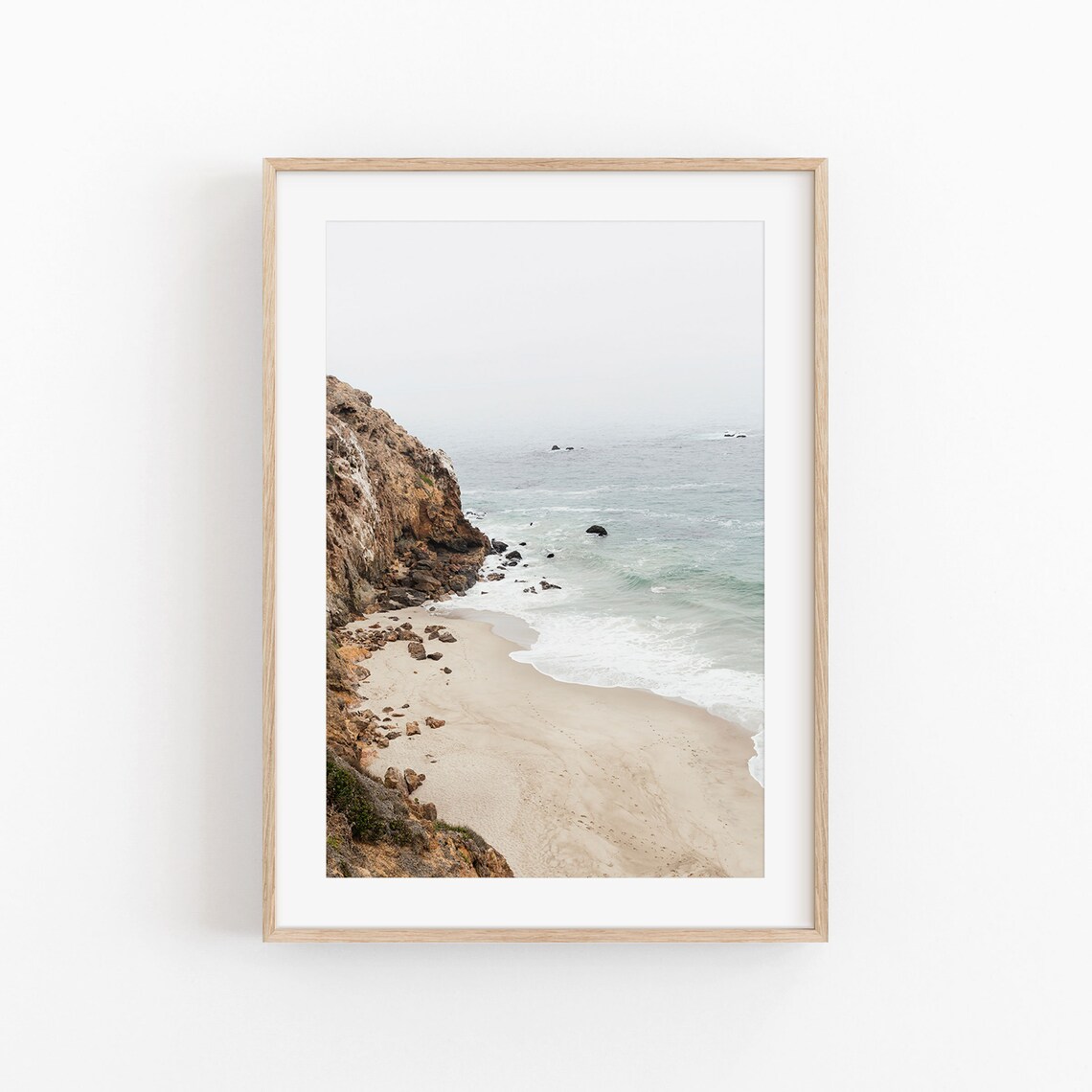 Beach Art Print, Modern Minimalist Ocean Decor