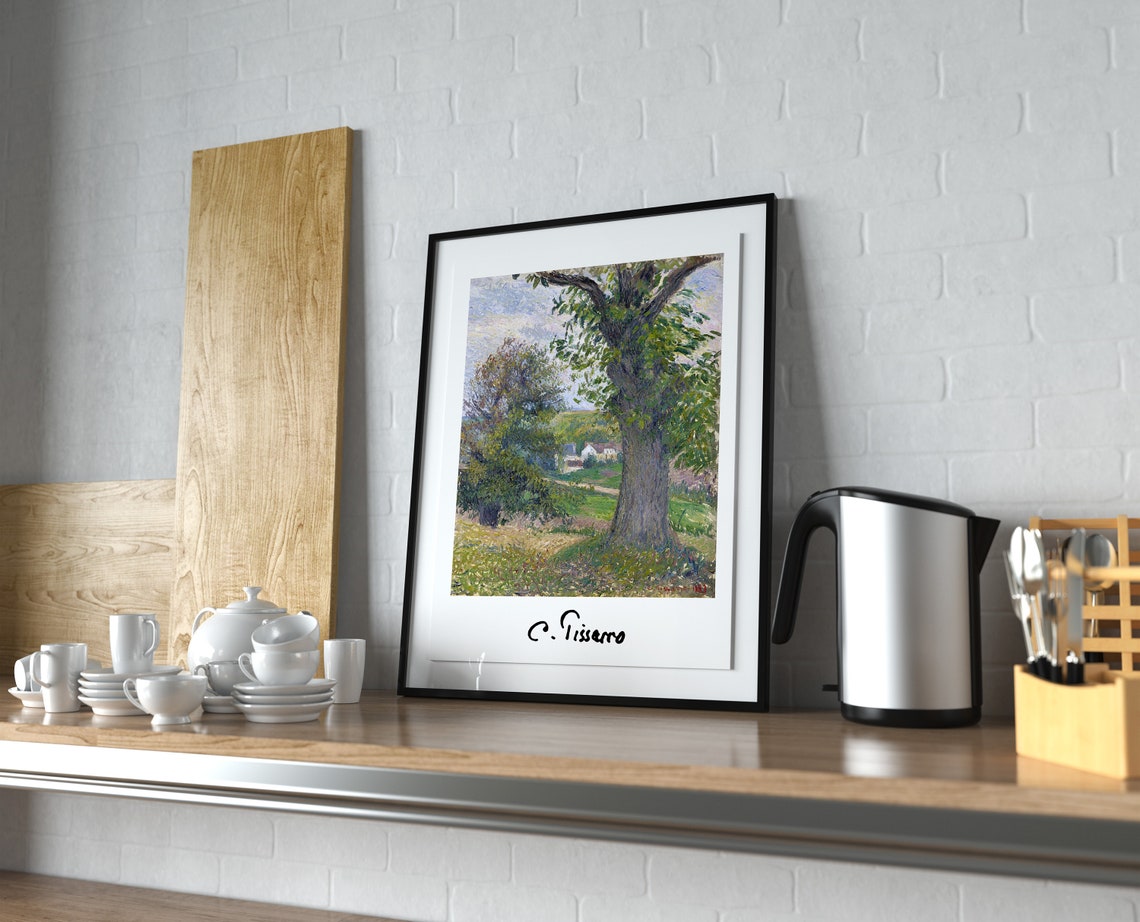 Camille Pissarro Chestnut Trees At Osny French Landscape Poster - Image 4