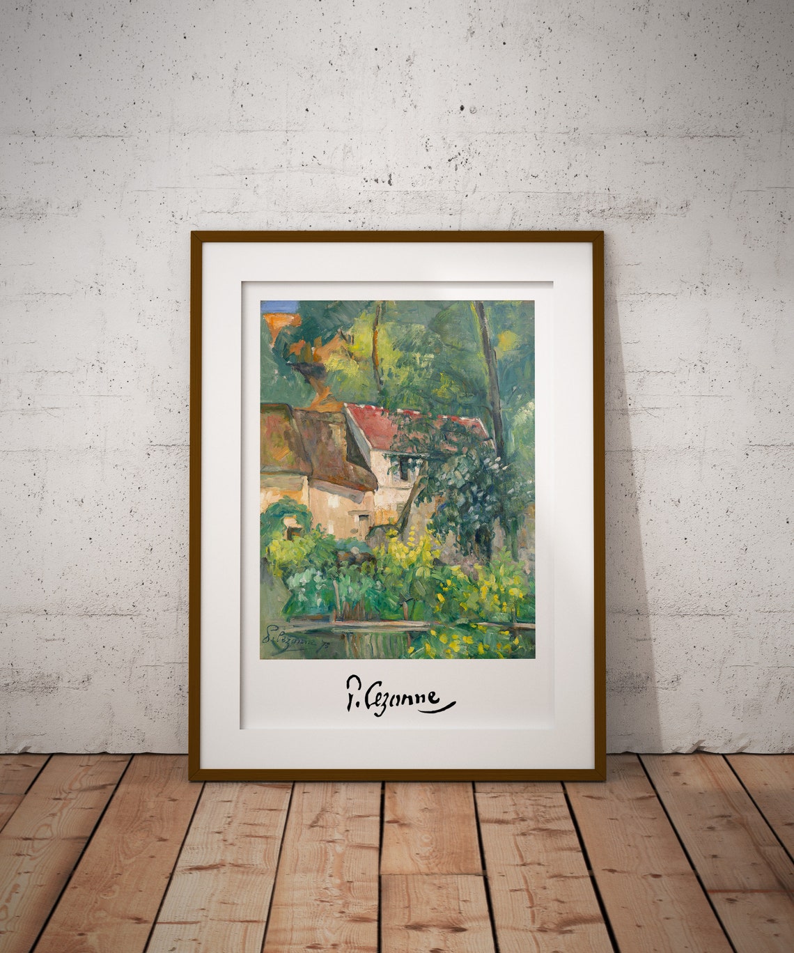 Paul Cezanne La Maison Du Pre Lacroix 1873 Impressionist Art Poster - Image 2