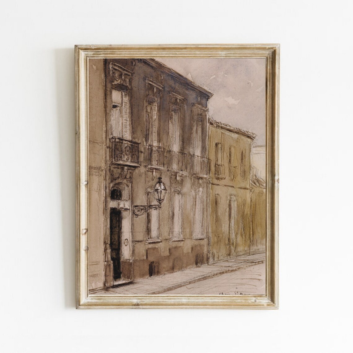 Paris Architecture Vintage Cityscape Art Print