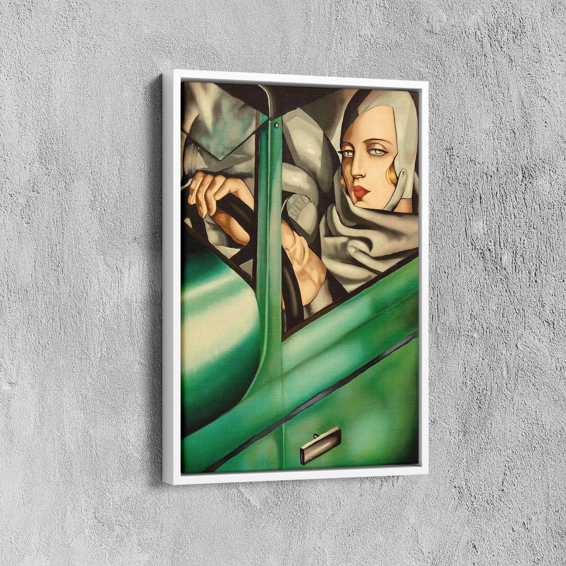 Tamara De Lempicka Self Portrait Green Bugatti Art Deco Poster - Image 6