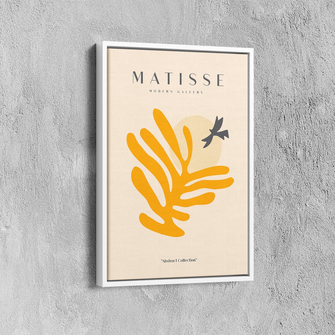 Matisse Modern Gallery Yellow Leaf Bird and Sun Abstract Poster - Image 5