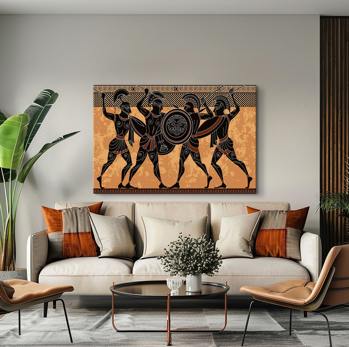 Ancient Greek Warriors Poster, Spartan Art Print - Image 2