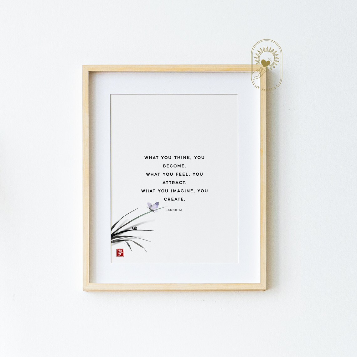 Buddha Quote Print, Spiritual Zen Quote Art Print