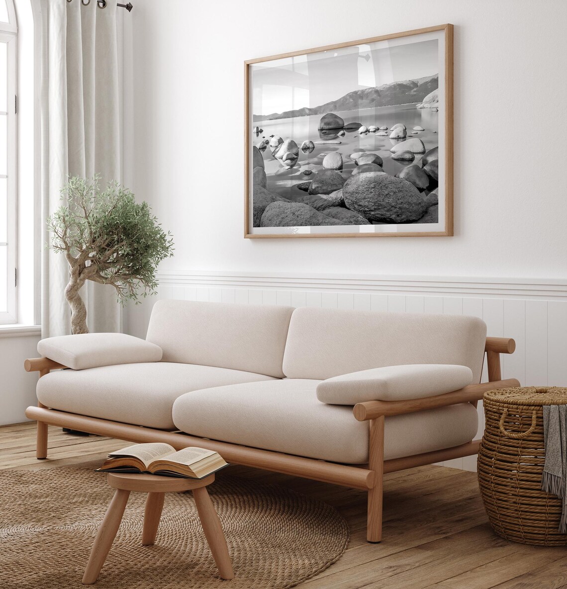 Lake Tahoe Beach Travel Poster, California Landscape - Image 5