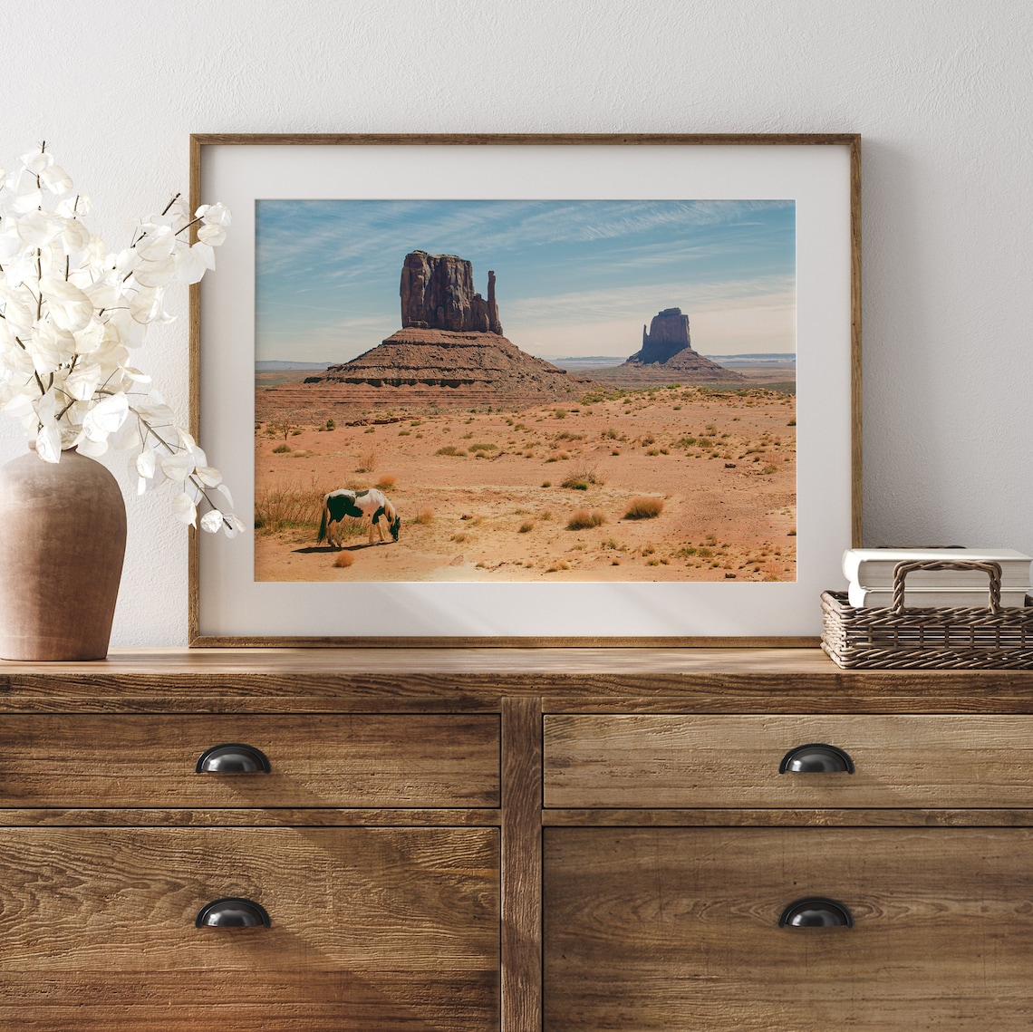Western Desert Horse Print, Monument Valley Americana - Image 4