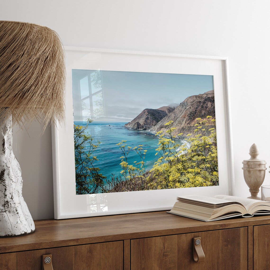 Big Sur Coastal Flowers Art Print, California Coast - Image 5
