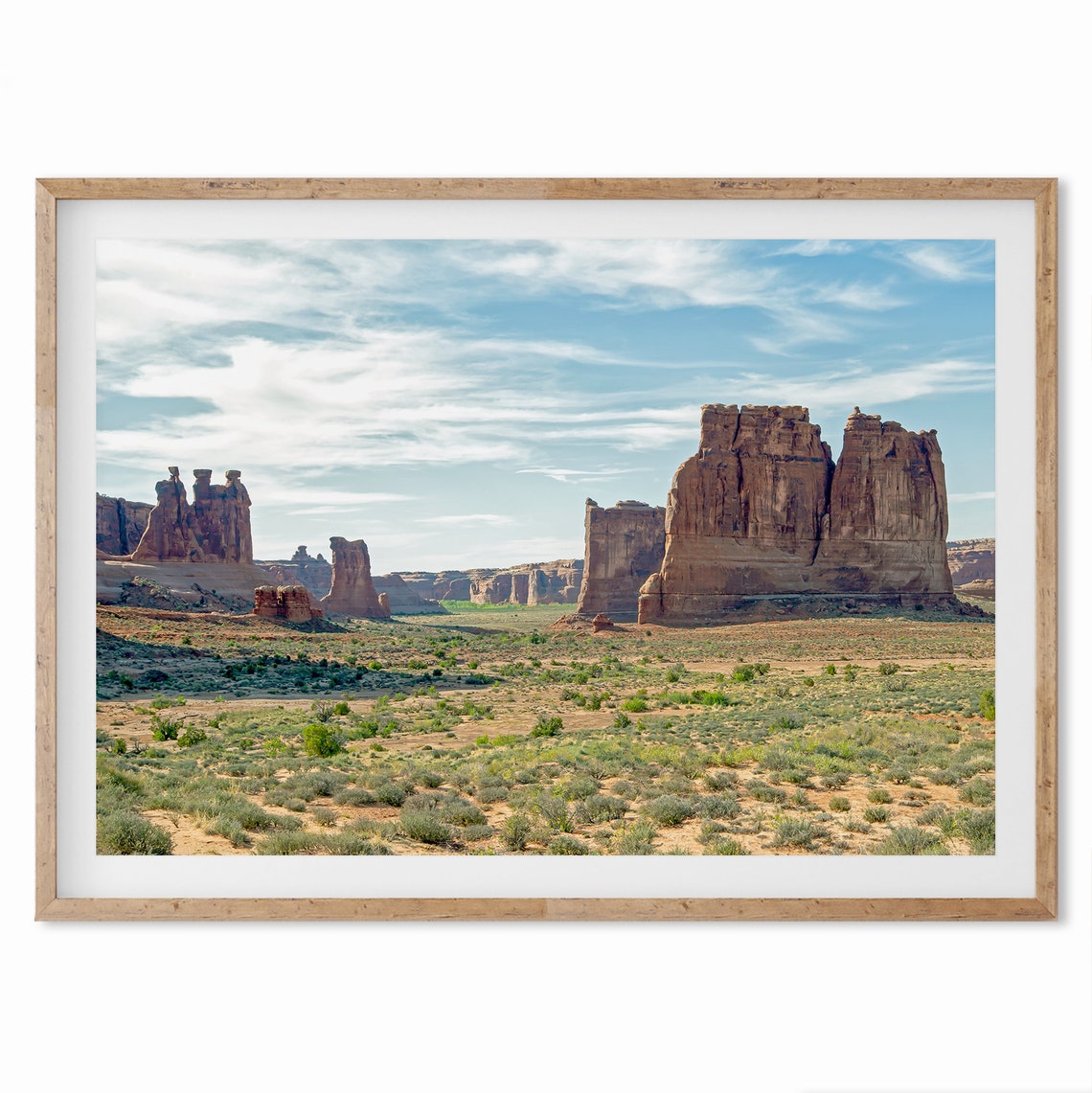Arches National Park Utah Red Rock Formations Desert Vista Poster