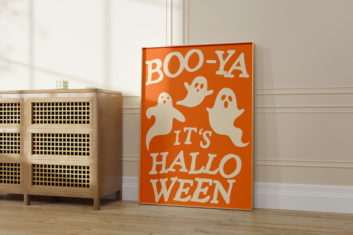 Boo Ya It's Halloween, Minimalist House Decor Poster - Image 5
