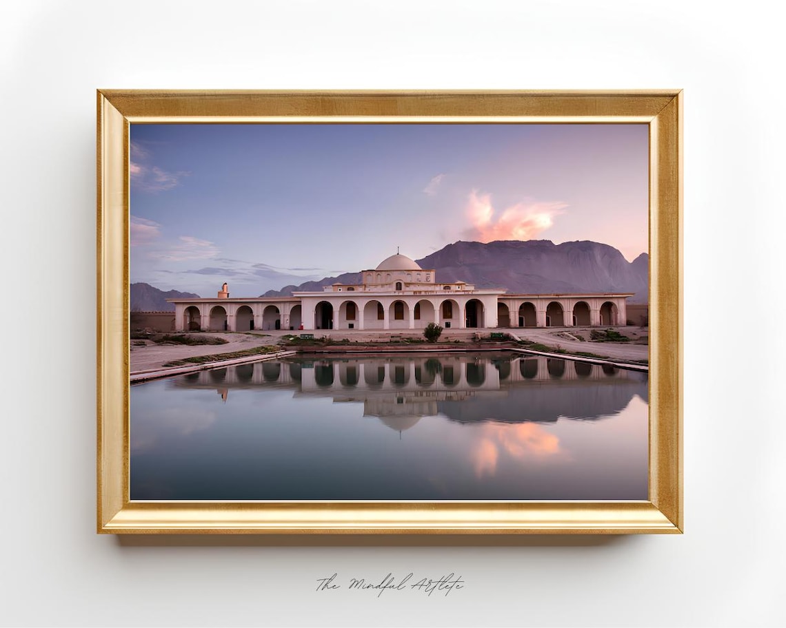 Afghanistan Balkh Mazar Herat Travel Poster Map