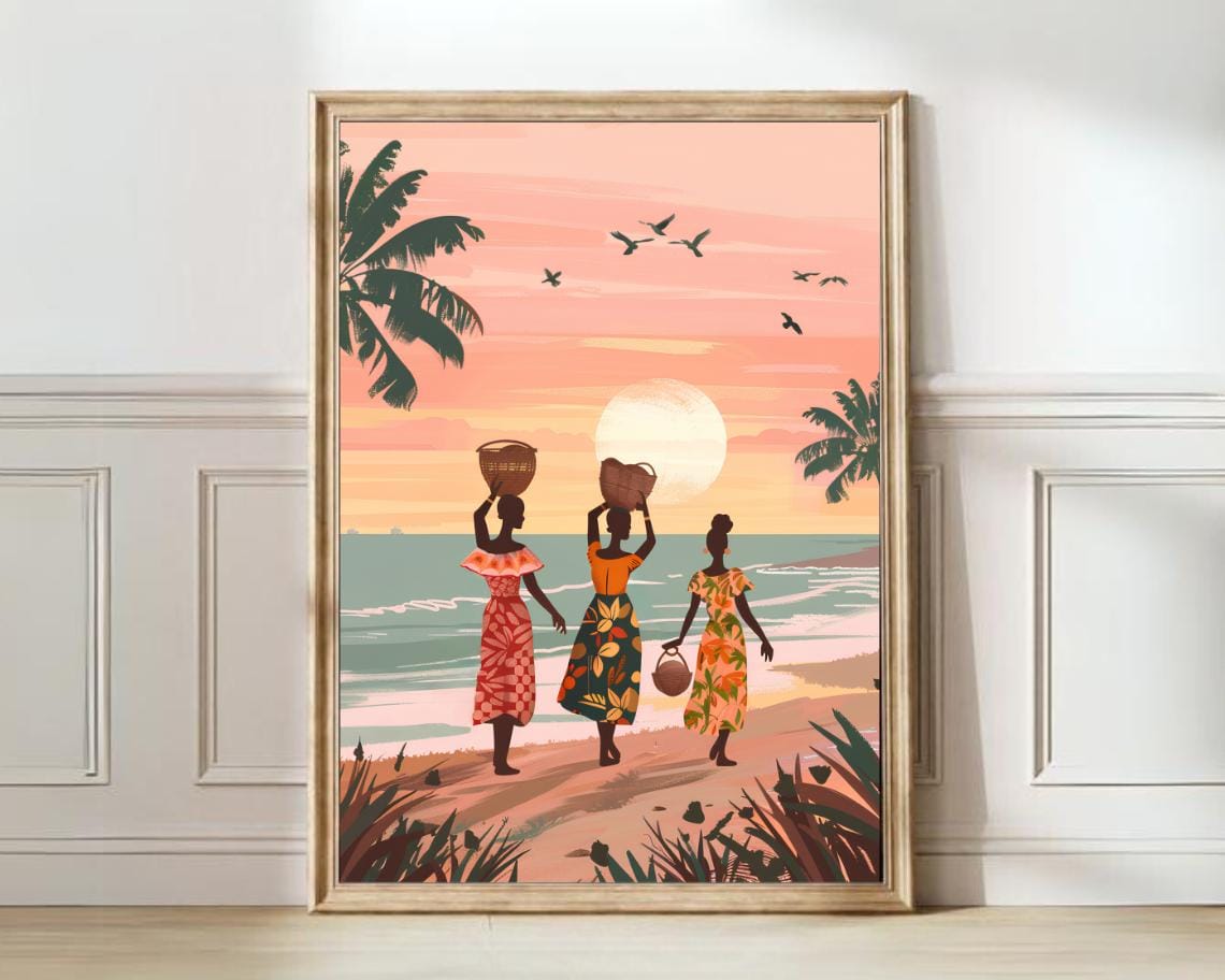 Ghana Travel Poster, Accra Nursery Wall Art