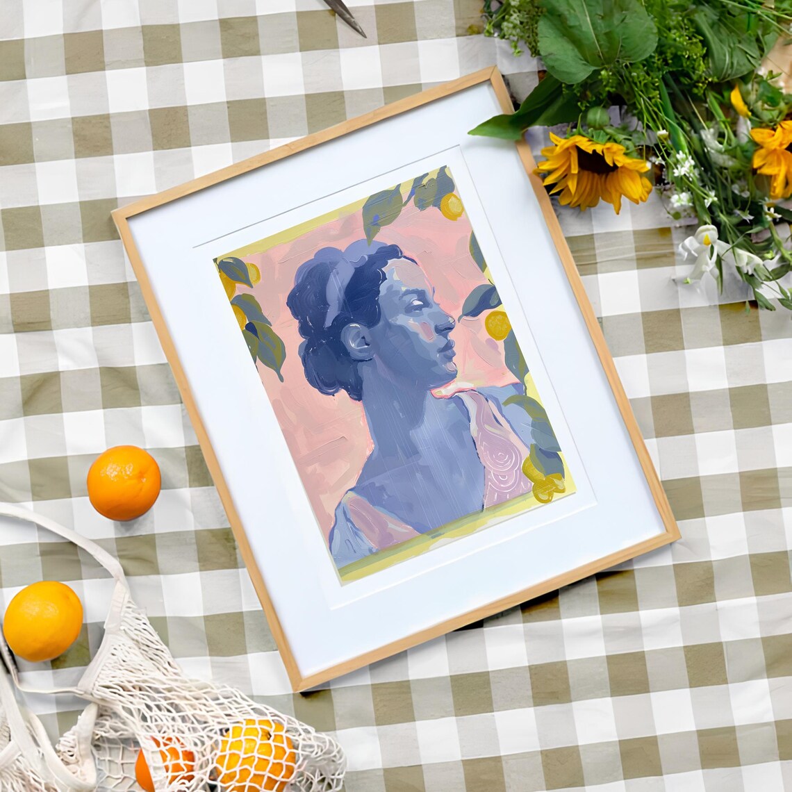 Greek Goddess, Matisse-Inspired Summer Art Print - Image 3