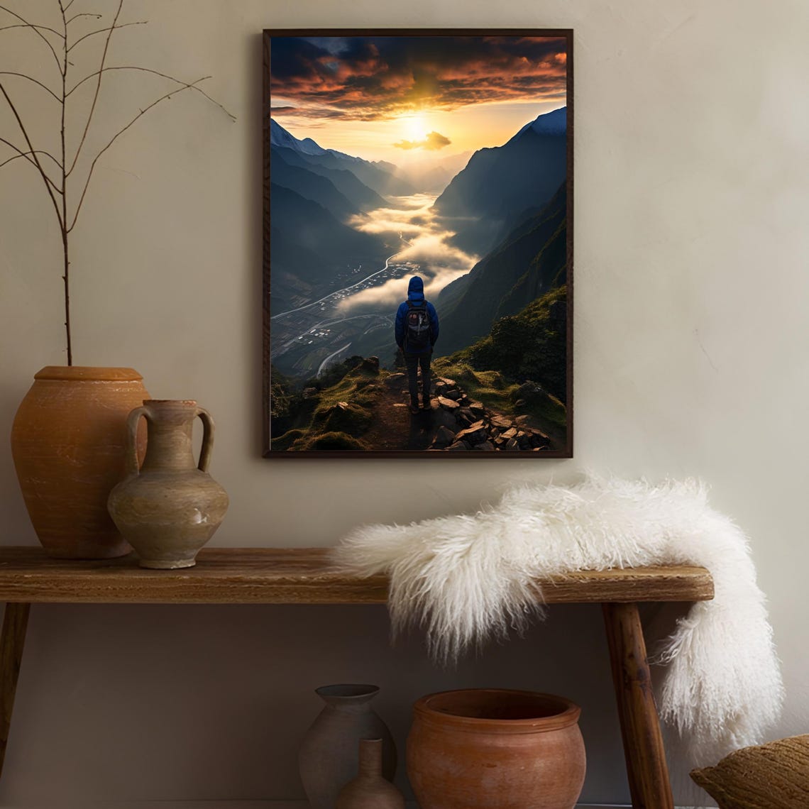Vietnam Print Vietnam Poster Sapa Print Fansipan Print Mountains Print Travel Gallery Travel Gift Vietnam Gift Nature Print - Image 3