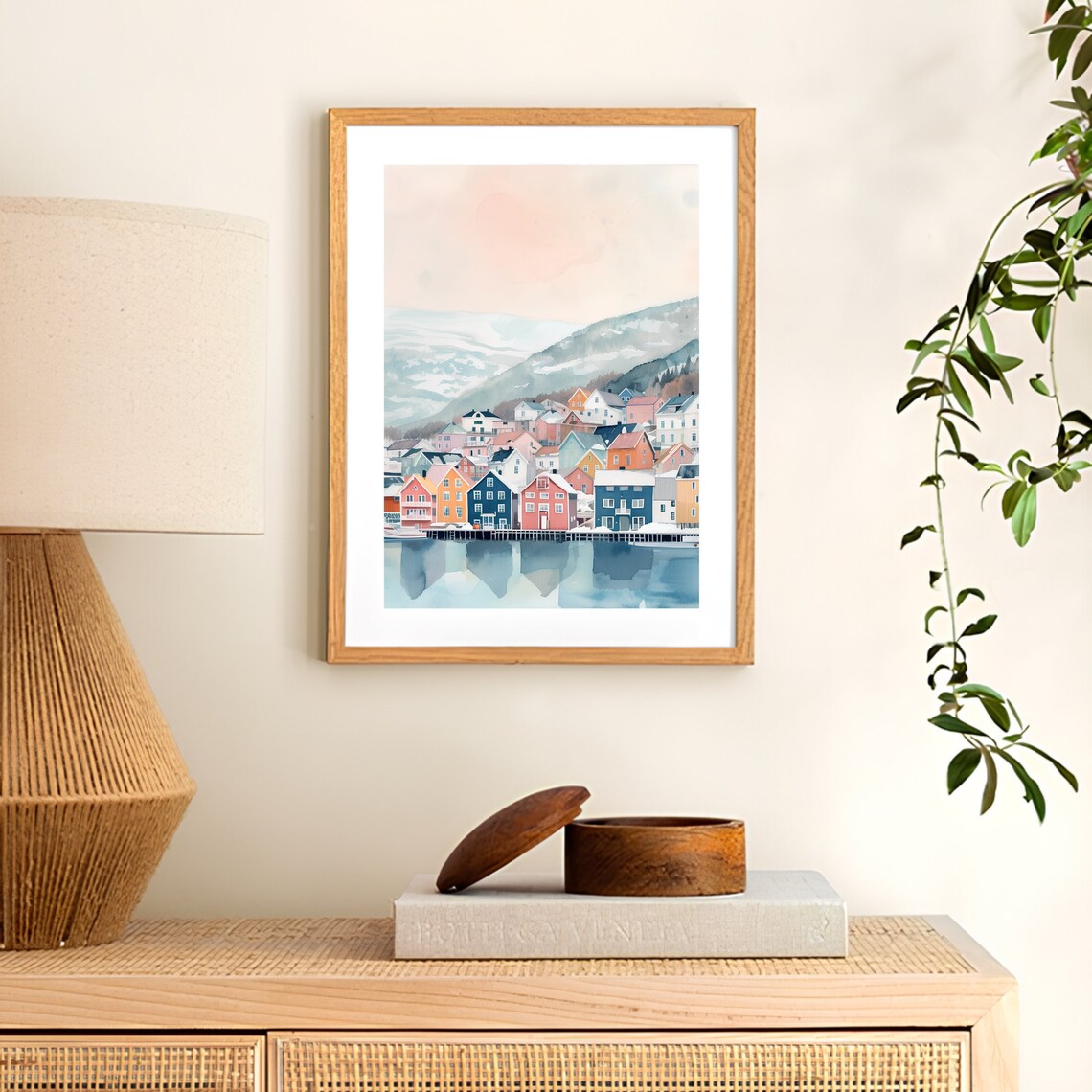 Tromso Illustration Travel Poster, Norway Wall Art - Image 3