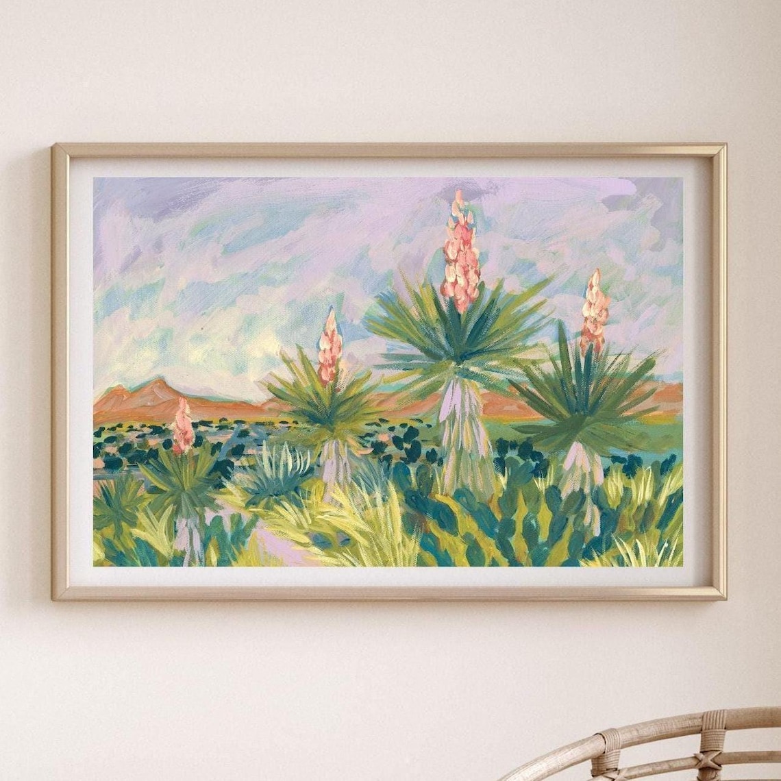 West Texas Yucca Art Print, Big Bend National Park